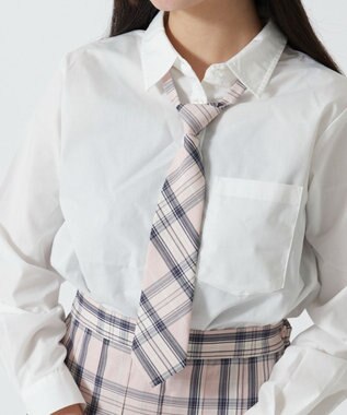 WEGO 【SCHOOL ITEM】チェックスクールネクタイ レッドチェック2