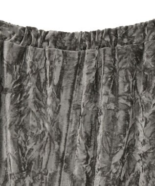 CRAFT STANDARD BOUTIQUE クラッシュベロアサイドスリットスカート Gray