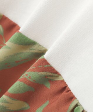 Green Parks スカーフドッキングプルオーバー Orange