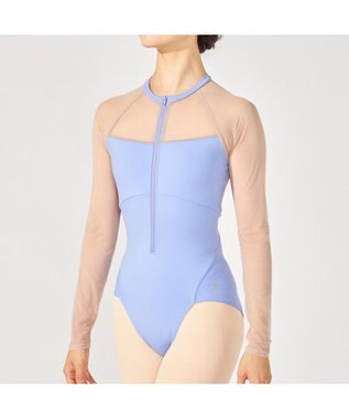 Chacott ロングスリーブレオタード スカイブルー