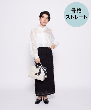 Maison de FLEUR トップハンドルスカーフバッグ Beige