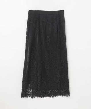 GRACE CONTINENTAL レースオーバースカート ブラック