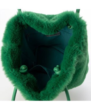 UNBILLION カシュカシュ cachecache / フェイクラビットハトメトートバッグ グリーン