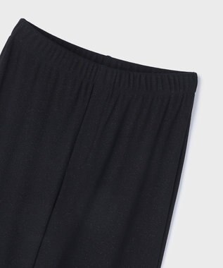 GRACE CONTINENTAL ラメリブジャージパンツ ブラック