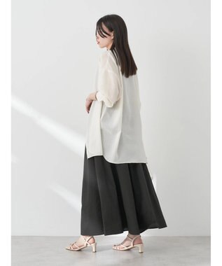 earth music&ecology シアーボーイズライクシャツ Off White