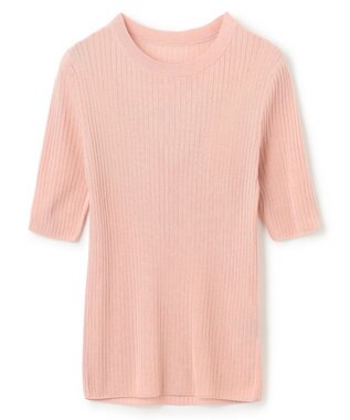 uncrave ラスターシアーニット ワイドリブトップス ピンク