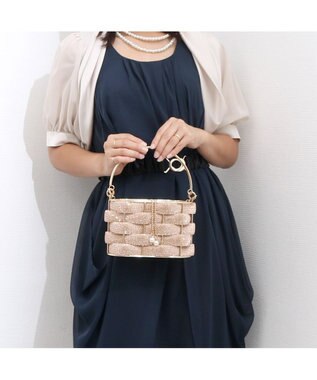 UNBILLION カシュカシュ cachecache / メタリックメッシュオーバルバッグ