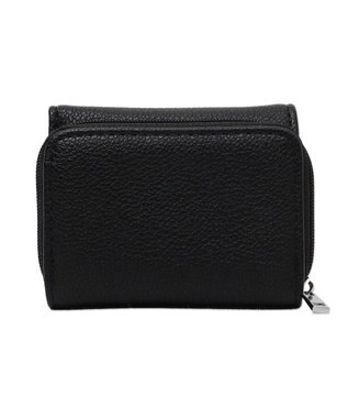 WEGO シンプルフラップミニウォレット ブラック