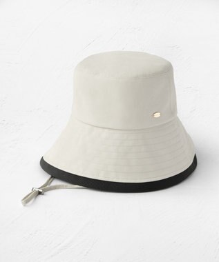 TOCCA 【サイズ調整可】TRIM RIBBON BUCKET HAT コットン バケットハット ベージュ系