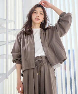 ANY L 清涼リラックスブルゾン モカ