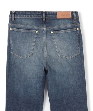 JOSEPH 【洗える】デニムストレッチ　スリムトラウザーズ Gem Blue