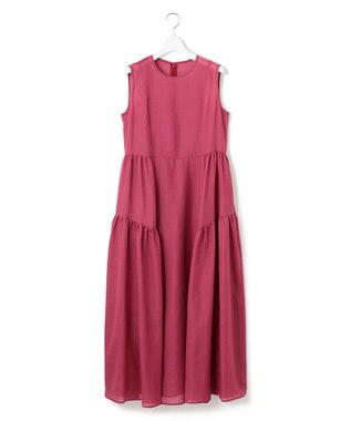 23区 【一部店舗限定/接触冷感/洗える】ラミータンブラー ノースリーブ ワンピース ローズ系