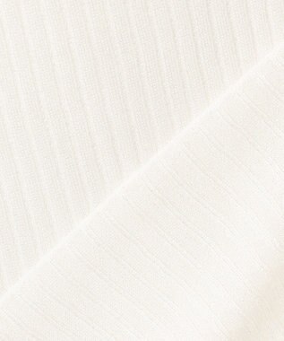 uncrave ラスターシアーニット ワイドリブトップス オフ