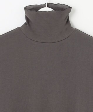 自由区 S 【洗える】シアーツイストガーゼ カットソー チャコール