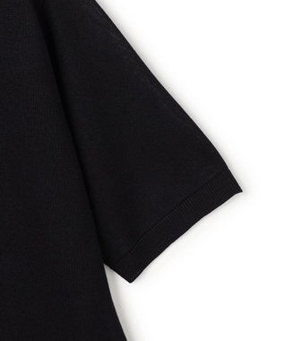 UNFILO レースドッキングニット クルーネック ブラック