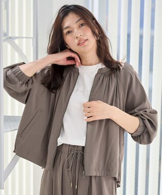 ANY L 清涼リラックスブルゾン モカ