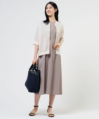 J.PRESS LADIES 【着こなしのポイントに】クリアトップネックレス ゴールド系