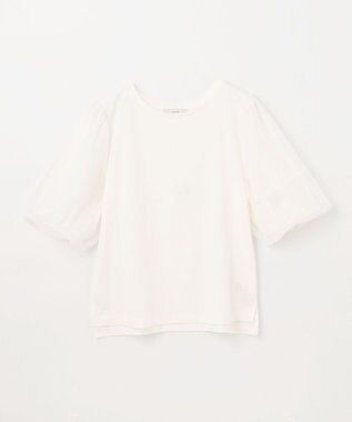 ANY チュールコンビパフスリーブプルオーバー オフ