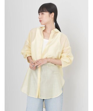 earth music&ecology ＢＩＧシアーシャツ Yellow