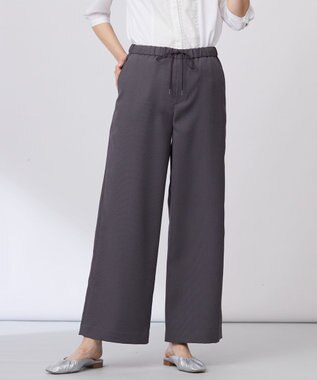 【洗える】エアロツイルストライプ イージーパンツ