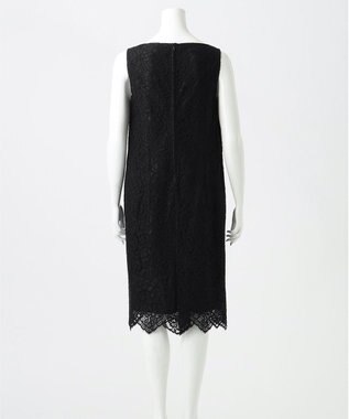 23区 L 【R(アール)】フラワーコードレース ワンピース ブラック系