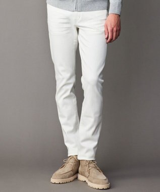 JOSEPH ABBOUD 【ストレッチ/きれいめコーデに！】2WAY ストレッチ デニム ホワイト系