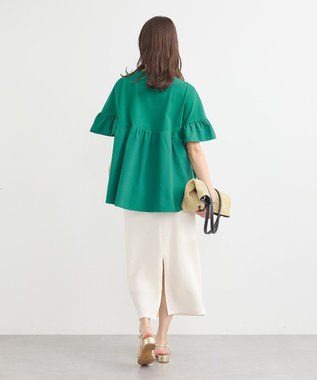 earth music&ecology 選べる丈カットナロースカート Ivory