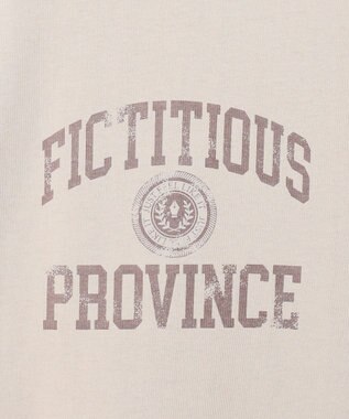 23区 S 【SLOW/一部店舗限定】MVSコットン ヴィンテージ風 ロゴTEE ベージュ系