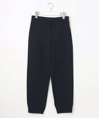 J.PRESS LADIES 【洗える】 バーズアイジャージー パンツ ネイビー系