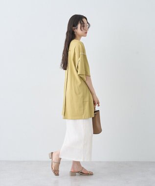 earth music&ecology 選べる丈カットナロースカート Ivory