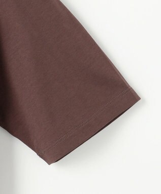 ANY SIS 【洗える】ロゴ刺繍 Tシャツ ブラウンスパンコール