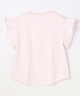 組曲 KIDS 【150-160㎝】 フルーティーボーダーTシャツ ピンク