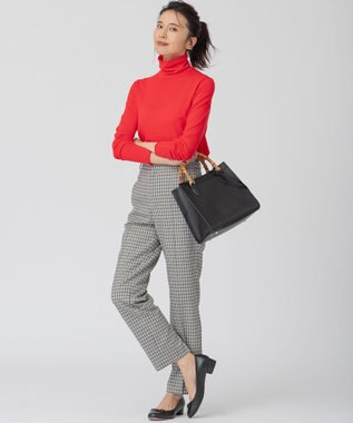 23区 【CLASSY.1月号掲載】スムージーコットン シアー ニット レッド系