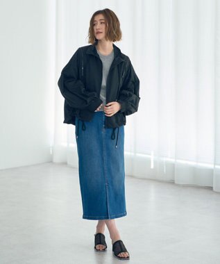 YECCA VECCA ハイウエストデニムスカート Indigo