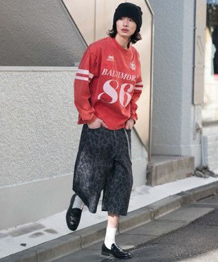 WEGO 【ユニセックス着用ITEM】ナンバリングT（長袖） レッド