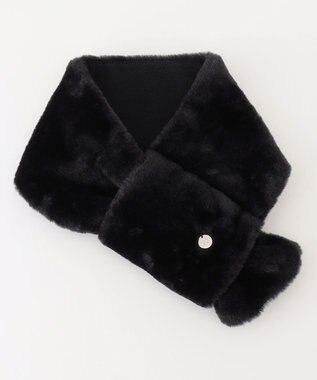 23区GOLF 【WOMEN】ファー ネックウォーマー ブラック系