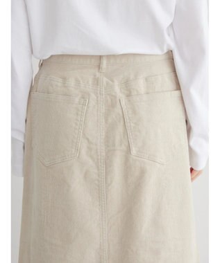 AMERICAN HOLIC コーデュロイＡラインスカート Ivory