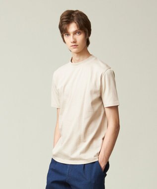 J.PRESS MEN 【ビジネス対応】【吸湿速乾】【J.PRESS PREMIUM JERSEY】 シアサッカー Tシャツ