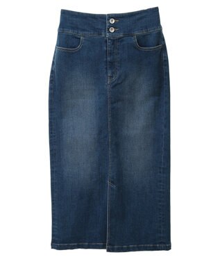 YECCA VECCA ハイウエストデニムスカート Indigo