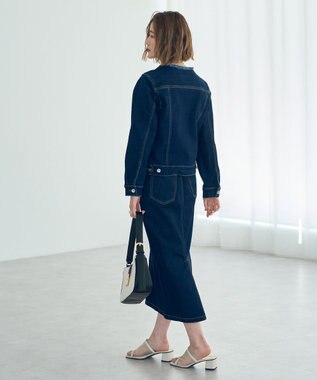 YECCA VECCA ハイウエストデニムスカート Dark Indigo