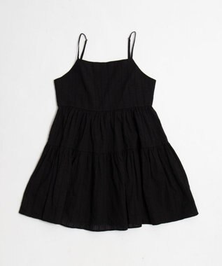 WEGO ティアードキャミワンピース ブラック