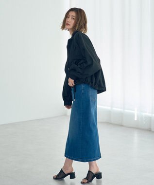 YECCA VECCA ハイウエストデニムスカート Indigo