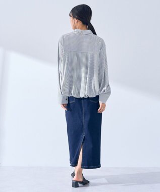 YECCA VECCA ハイウエストデニムスカート Dark Indigo