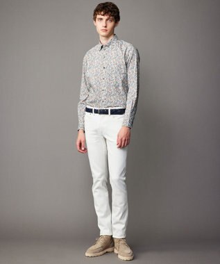 JOSEPH ABBOUD 【ストレッチ/きれいめコーデに！】2WAY ストレッチ デニム ホワイト系