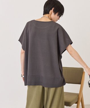 AMERICAN HOLIC ウォッシャブル デイリーニットプルオーバー Charcoal Gray