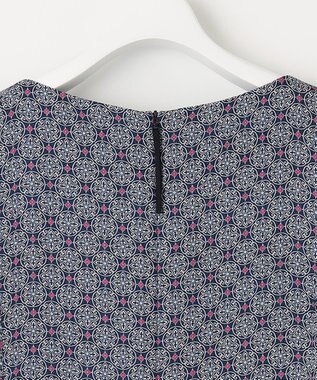 自由区 【洗える・XSサイズあり】アラベスクプリント  ワンピース ブーケンビリア