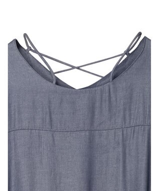 Green Parks ・ｆｕｒｒｙ　ｒａｔｅ　バックレースアップワンピース Light Gray