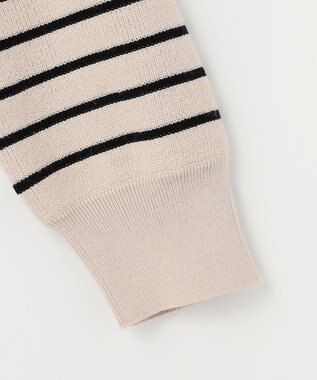 ANY 【8色展開】Vネックデイリーニット ベージュ×ブラック