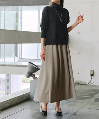 Tiaclasse 【選べる】フレア＆タイトカノコスカート フレア：ベージュ