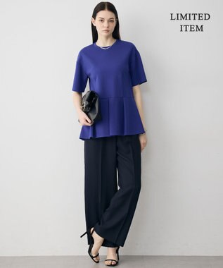 ICB 【WEB限定】 ライトダンボール ペプラムプルオーバー ブルー